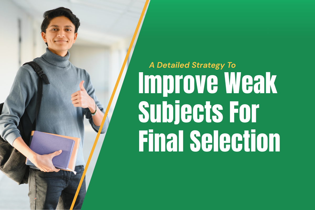 Improve Your Weak Subjects
