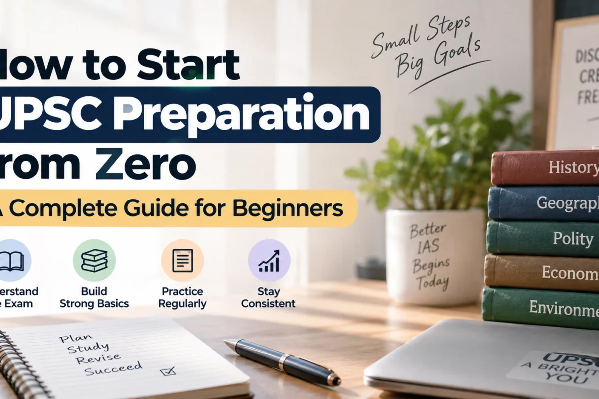How to Start UPSC Preparation from Zero: A Complete Guide for Beginners How to Start UPSC Preparation from Zero