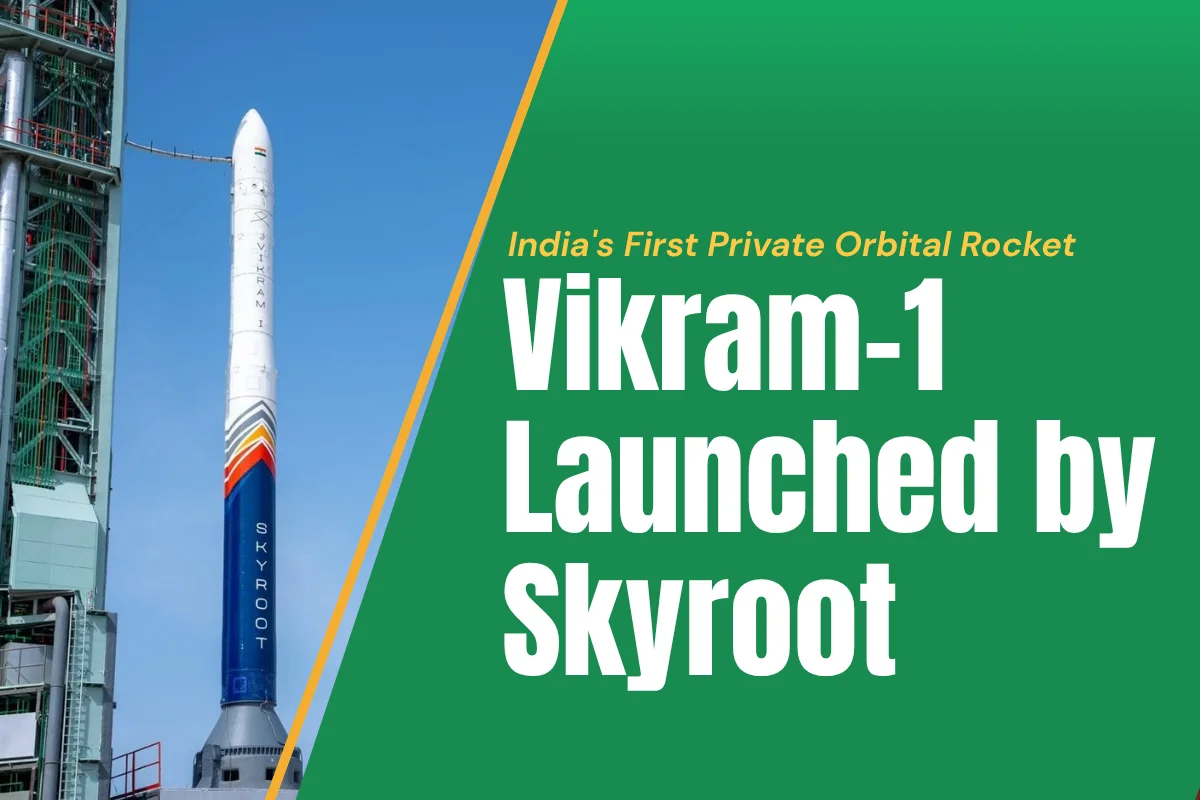 India's first private orbital rocket: Vikram-1 Launces by Skyroot Vikram-1 Launched by Skyroot