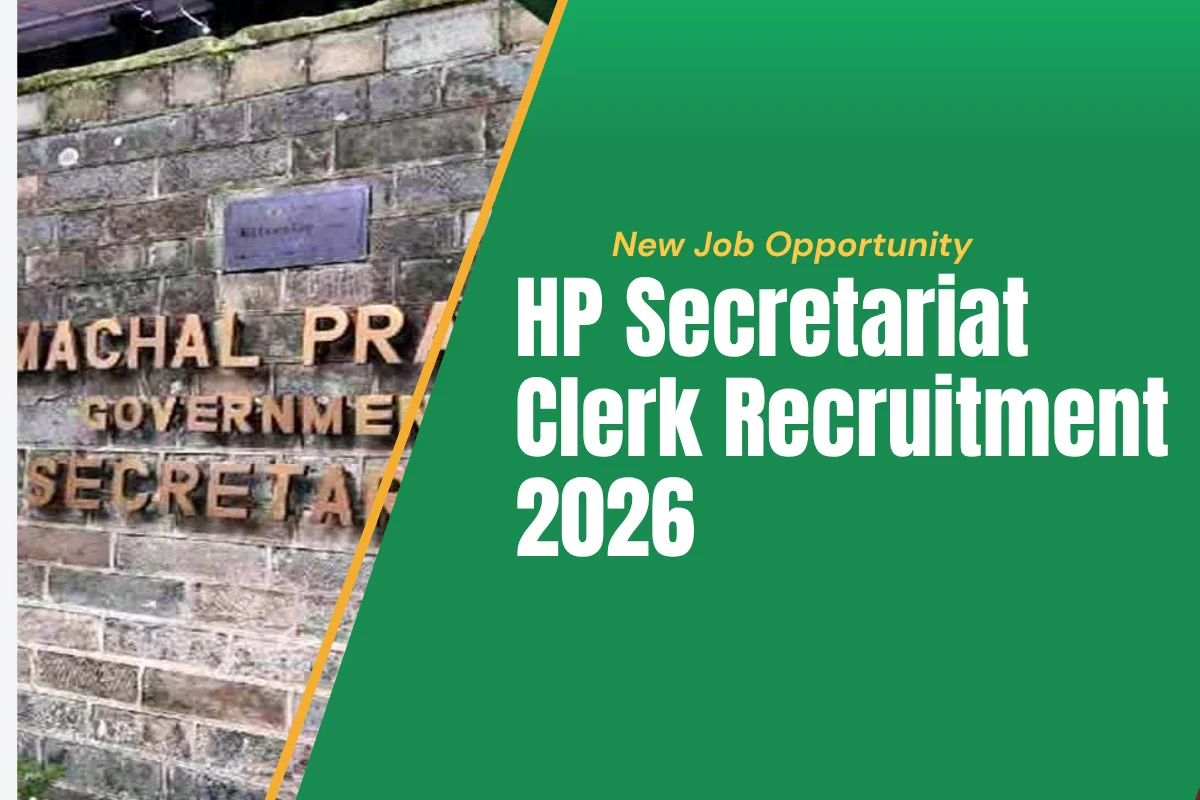 HP Secretariat Clerk Recruitment 2026